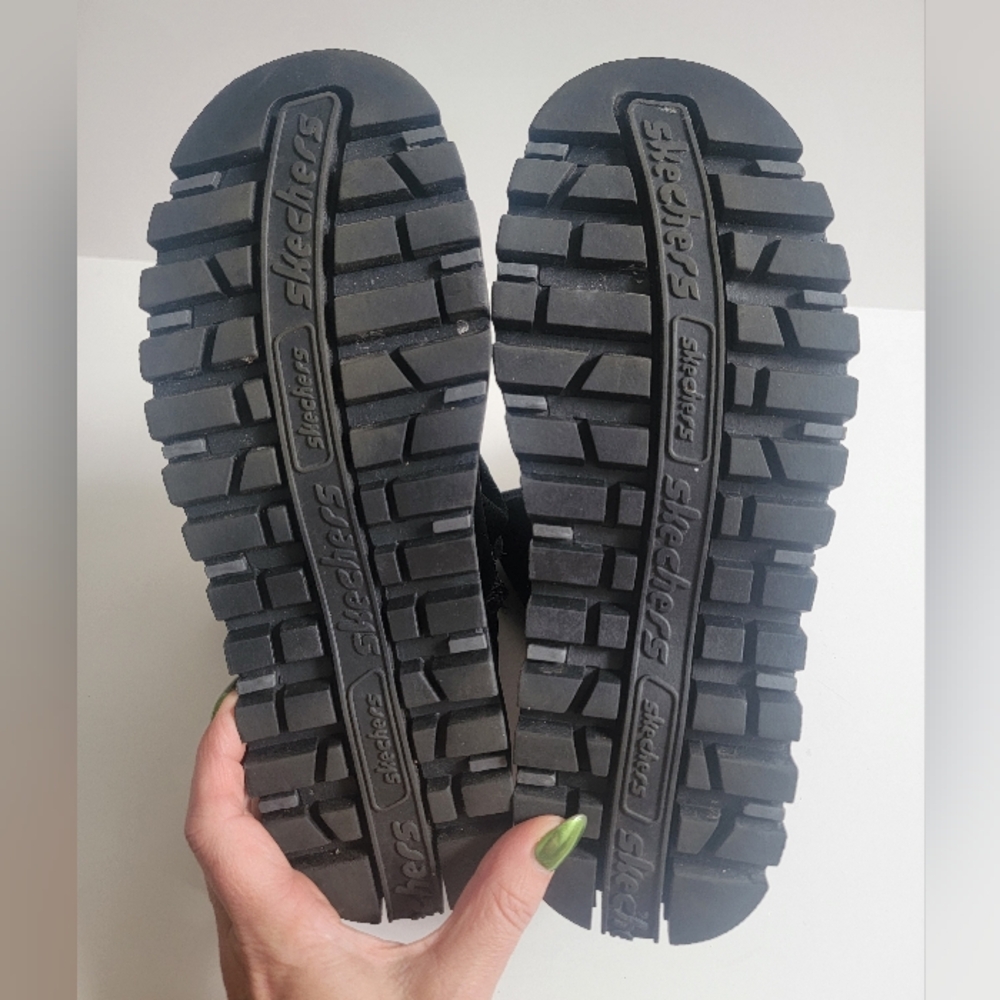 Vintage 90s/Y2K women's Skechers leather platform chunky outdoor boots, size 8.5 - Picture 7 of 7